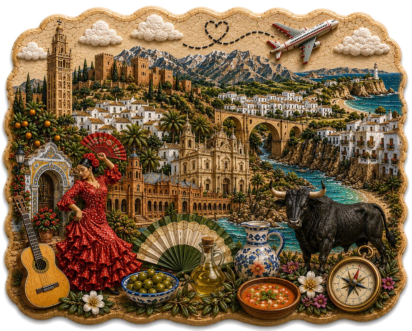 Andalucía — ilustración de sus símbolos
