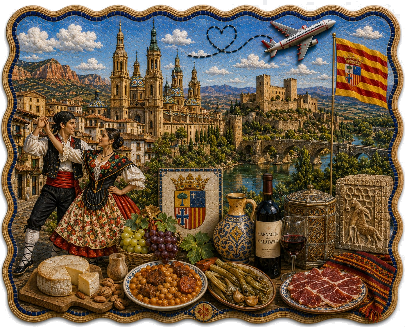 Aragón — ilustración de sus símbolos