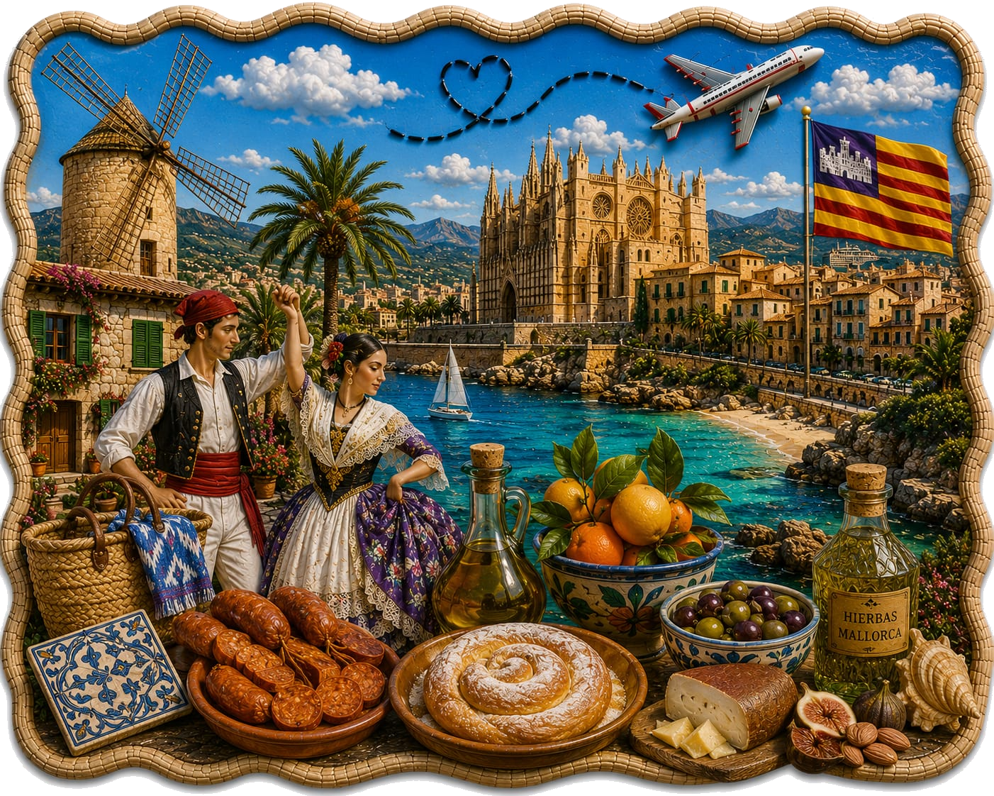 Islas Baleares — ilustración de sus símbolos