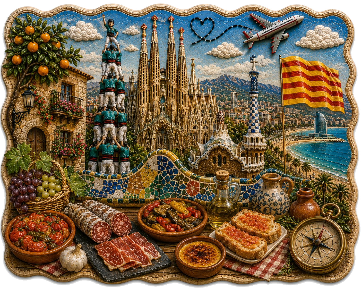 Cataluña — ilustración de sus símbolos