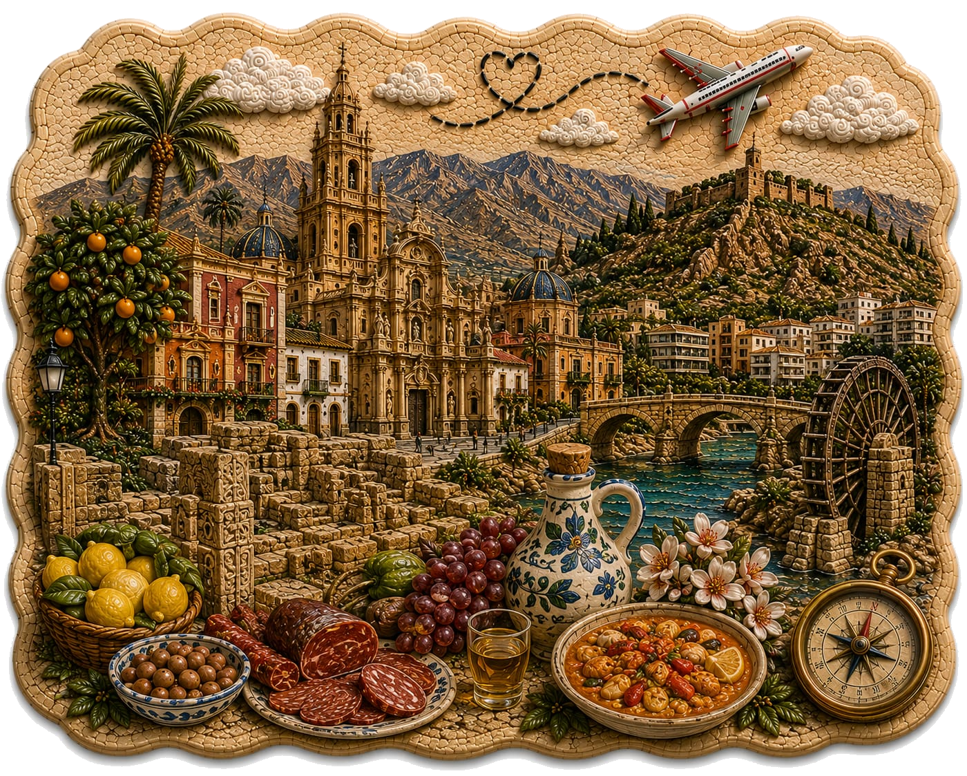 Región de Murcia — ilustración de sus símbolos