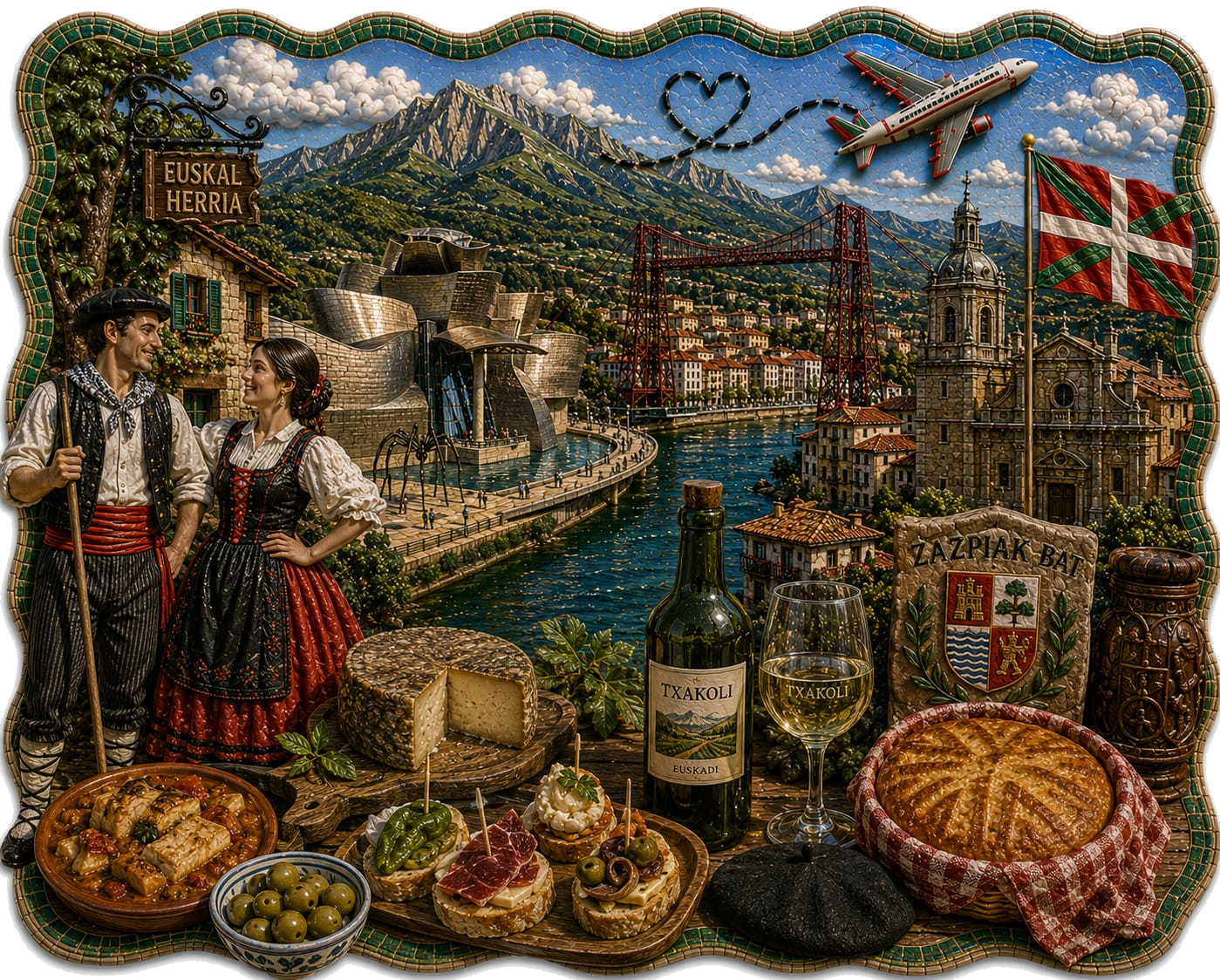 País Vasco — ilustración de sus símbolos