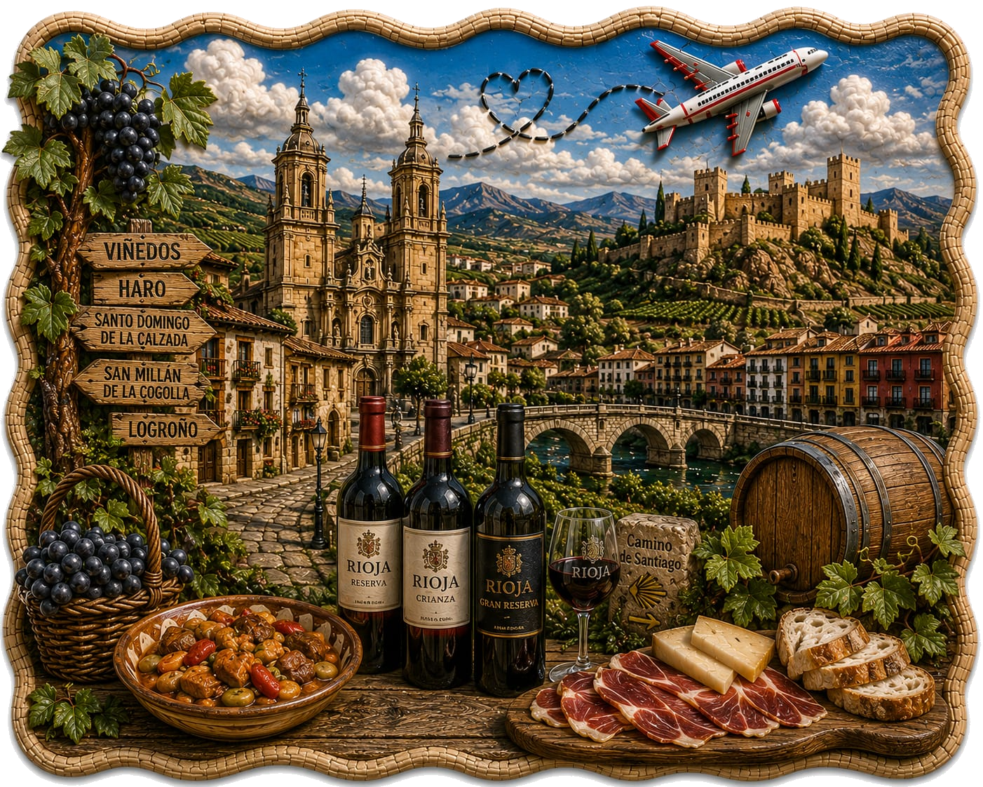 La Rioja — ilustración de sus símbolos