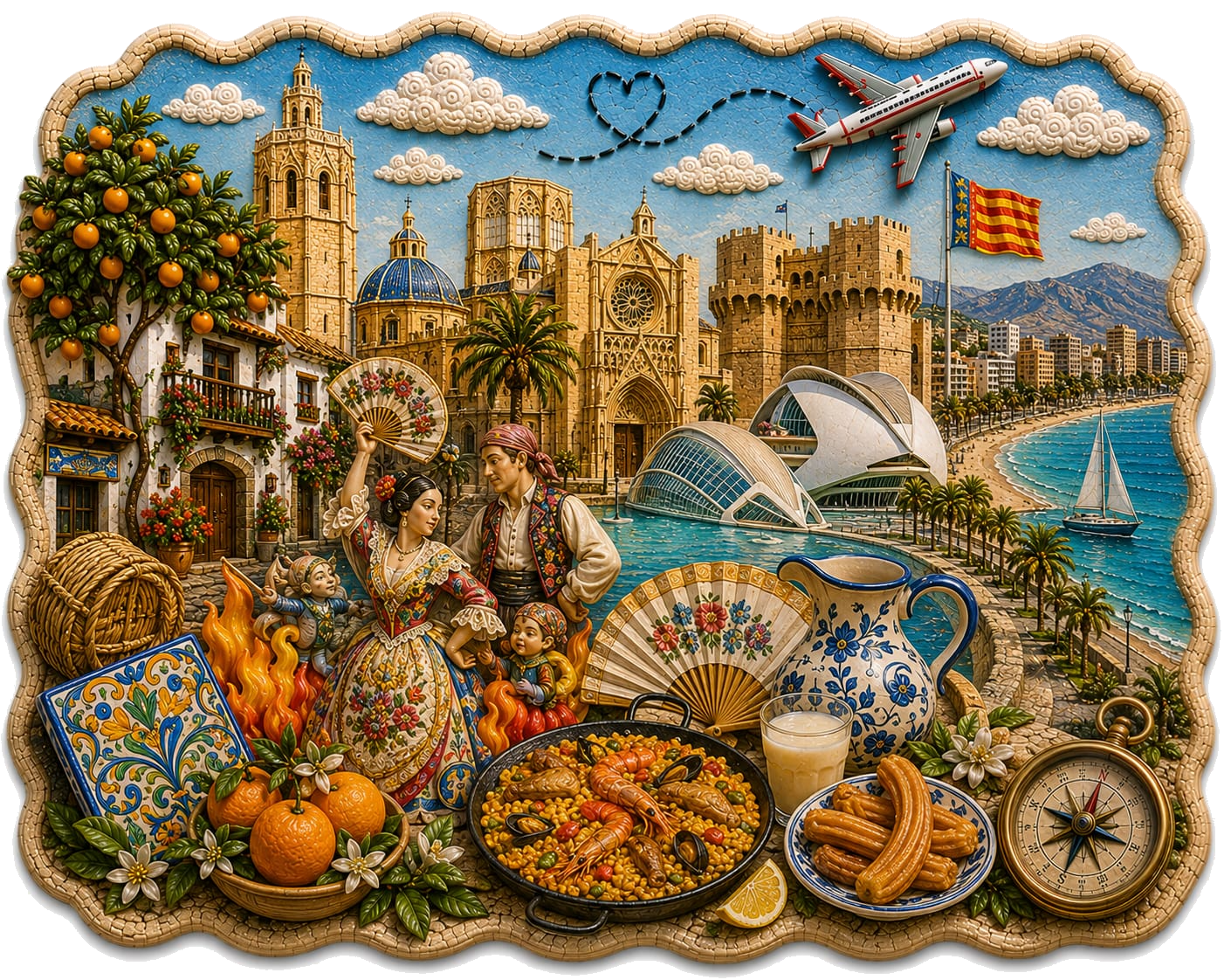 Comunidad Valenciana — ilustración de sus símbolos